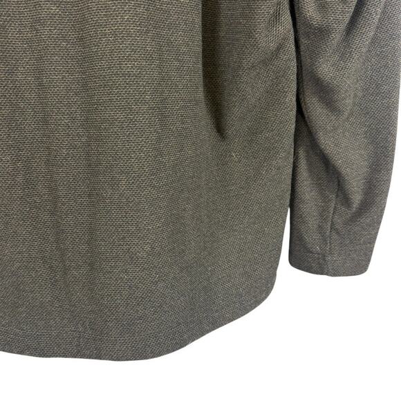 Orvis Sherpa Lined 1/4 Zip Long Sleeve Brown Pullover Sweater Sweatshirt sz L - Picture 11 of 16